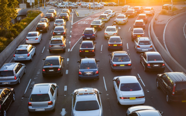 Research shows that traffic congestion spreads through a city like a disease. Image from Shutterstock