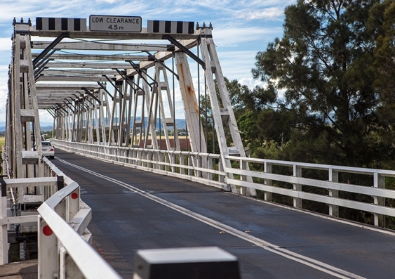 A wooden bridge in regional New South Wales, Australia