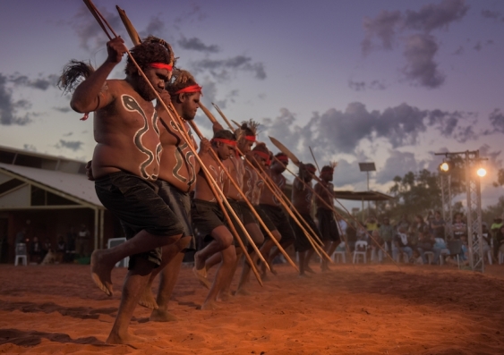 Aboriginal dancers at Uluru