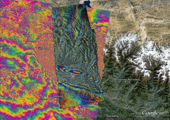 ALOS-2 satellite image superimpopsedover ESA satellite image.jpg