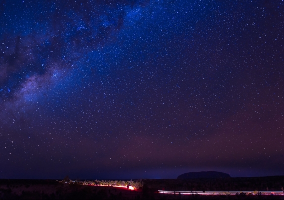 Stars above Uluru - copyright Indigenous Law Centre