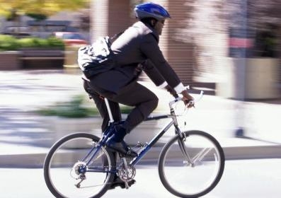 Male cyclist in helmet generic 1