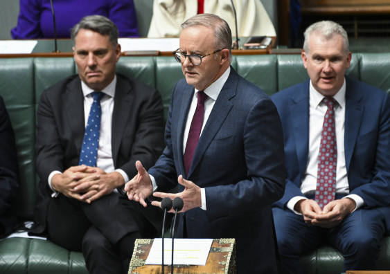 australian prime minister anthony albanese speaks during question time
