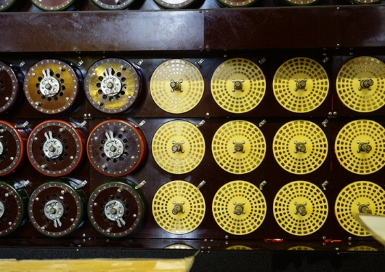 Disks and wheels of an early calculating machine