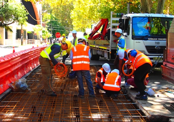 laying-the-new-concrete-on-Wyndham-Street