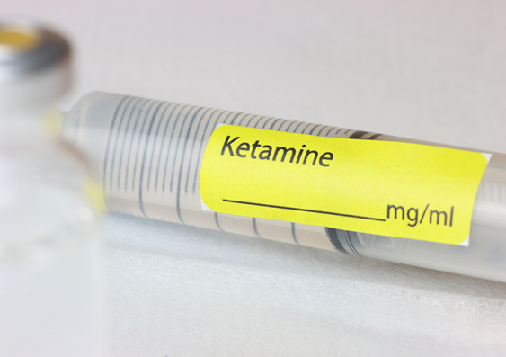 Syringe labelled 'ketamine'