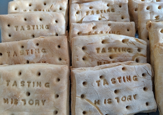 Hard tack biscuits are one of three biscuits being researched by UNSW Art & Design lecturer Dr Lindsay Kelley.