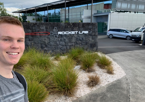 Third-year Aerospace Engineering student, Sam Wilkinson, scored an internship at Rocket Lab in New Zealand.