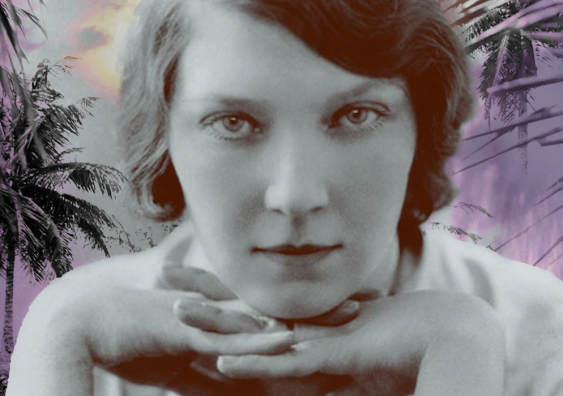 jean rhys looks intently at camera