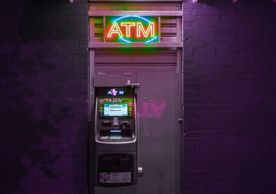 ATM at night