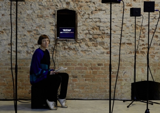 Ms Guffond at the 2018 Eavesdrop Festival of contemporary electronic music and sound art in Berlin. Photo: Noshe.