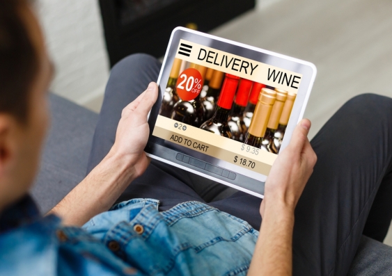 Alcohol delivery is readily available online at the touch of a button