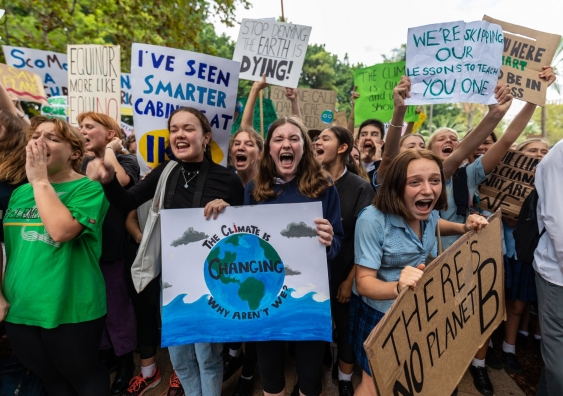 Younger generations protesting lack of climate action