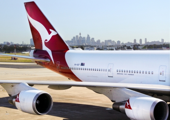 Qantas grounds international fleet at Kingsford Smith Airport, Sydney NSW.