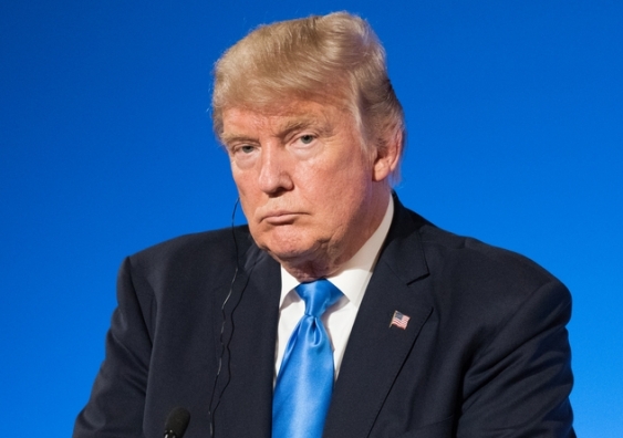 Donald Trump looking miserable