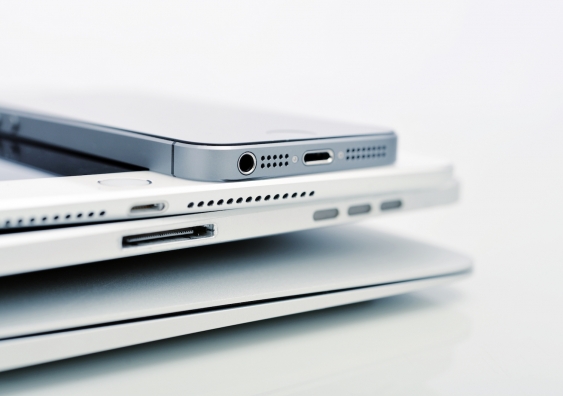 Stack of apple devices