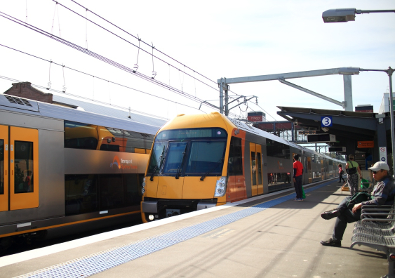 sydney trains at station