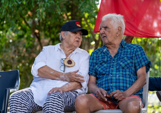 Pat Anderson Ao and Alfred "Pop Alfie" Neal in Yarrabah