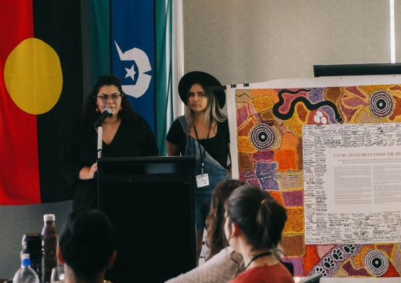 Bridget Cama and Allira Davis - Uluru Youth Conference