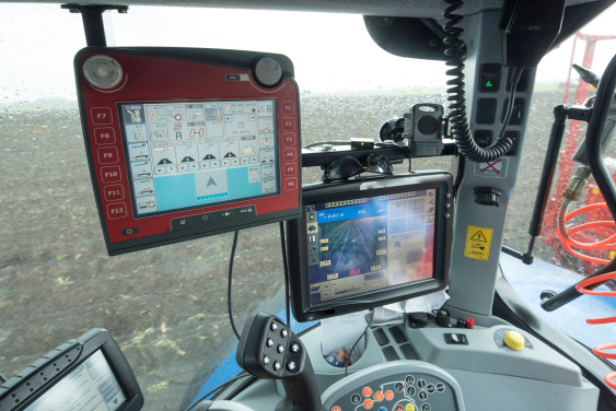 GPS system in use on a farm