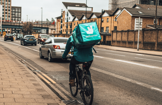 Delivery cyclist