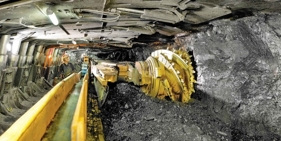 Drilling machinery underground