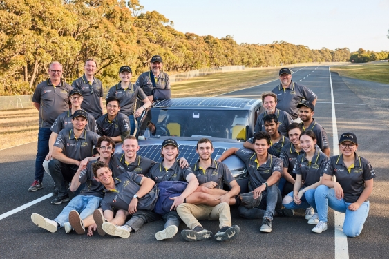 Sunswift team for World Record attempt