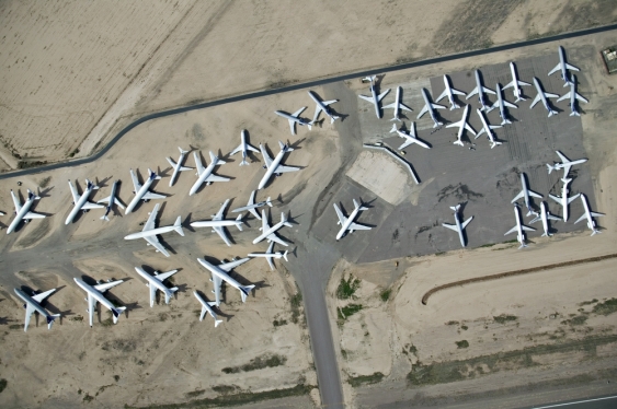 Aircraft in desert storage