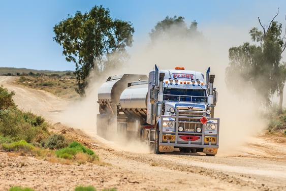 A truck in rural Australia