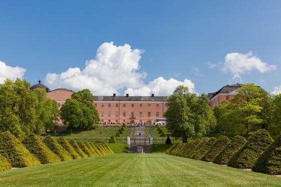 View of the Uppsala Castle from the Uppsala Botanic Garden