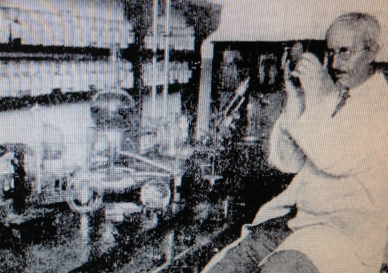 Dr Robert Murphy in a research laboratory in 1933 built with a grant to the society. credit: SMH