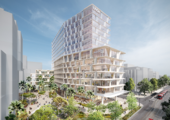 The HTH will sit adjacent to the Sydney Children’s Stage 1 and Minderoo Children’s Comprehensive Cancer Centre. Image: UNSW