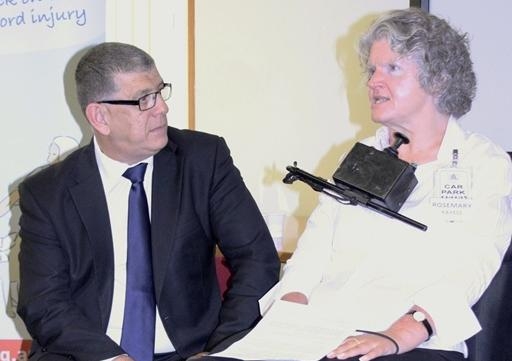 State Minister for Ageing and Disability, John Ajaka and Rosemary Kayess