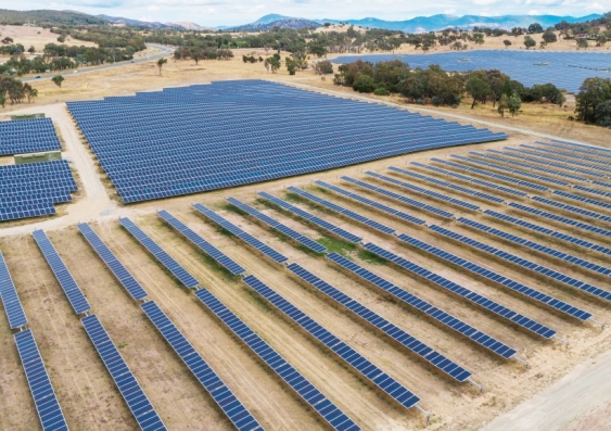 Mugga Lane Solar Park in the ACT, owned by Maoneng Australia, generates about 25,000 MWh per annum. Photo: Supplied