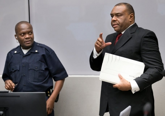 Jean-Pierre Bemba Gombo appears at the International Criminal Court. Photo: Supplied