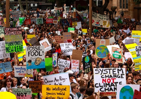 Students in Sydney were part of a worldwide protest against climate change inaction on March 15. Picture: Shutterstock
