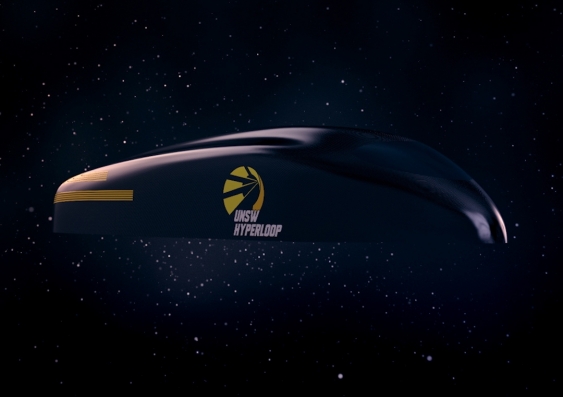 The UNSW Hyperloop team's prototype pod. Picture: Nyasha Nyakuengama, UNSW