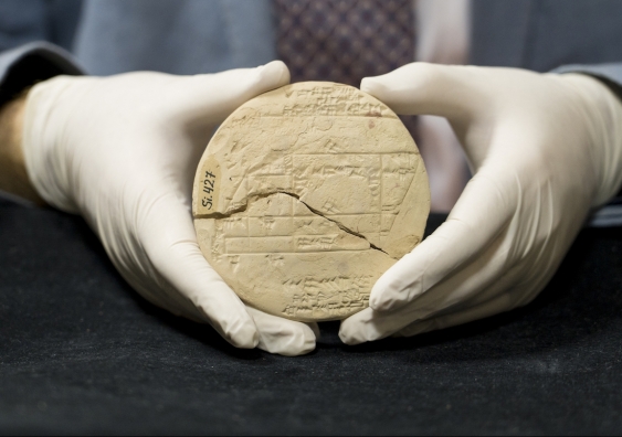 This tablet – known as Si.427 – was discovered in the late 19th century, but its significance wasn't known until a UNSW scientist’s detective work was revealed this year. Photo: UNSW Sydney.