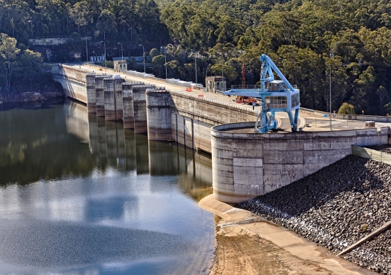 Warragamba Dam supplies water to 3.7 million people in Sydney and the lower Blue Mountains and is currently sitting at 42.6% full. Picture: Shutterstock