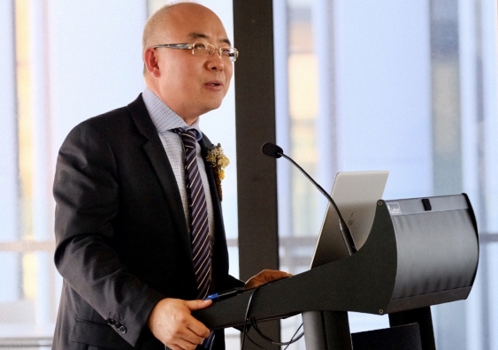 "The potential benefits are endless": Professor Joe Dong, Director of the UNSW Digital Futures Grid Institute, at the event.