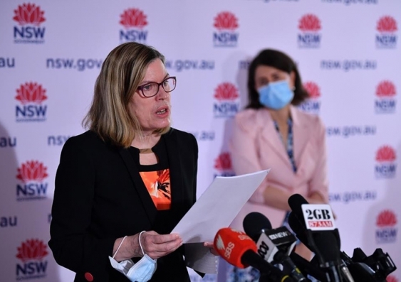 NSW NSW Chief Medical Officer Kerry Chant addresses the media in a COVID-19 briefing.
