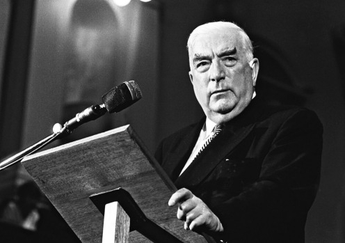 Sir Robert Menzies' government faced an obstructionist Labor opposition which led to a double dissolution in 1951. (R.L. Stewart).