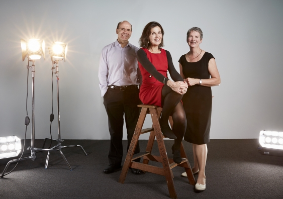 UNSW's three new Deans (L-R) George Williams (Law) Helen Lochhead (Built Environment) and Susan Dodds (Arts & Social Sciences)