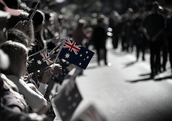 "Faces in the parade", ANZAC Day 2013 - Sydney parade. Photo: Flickr/Crouchy69