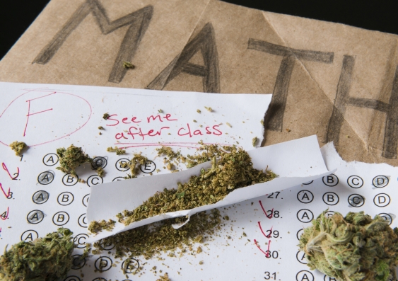 A UNSW study of young people has found under half (47%) of those who smoked cannabis at least weekly before the age of 17 failed to complete high school. (iStock).