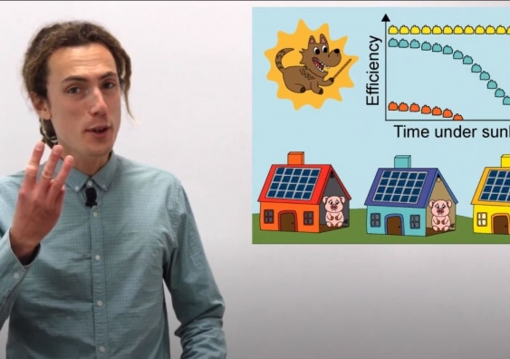 Bruno Vicari Stefani won the 2020 UNSW 3MT competition with his presentation on research into low-cost solar energy cells.