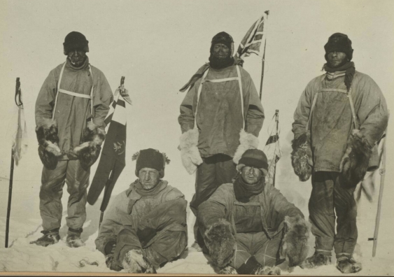 Scott's Antarctic expedition team. Photo: National Library