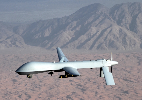 US Air Force MQ-9 Reaper flies remotely over Afghanistan. What if AI took control? Photo: US Air Force/Lt Col Leslie Pratt.