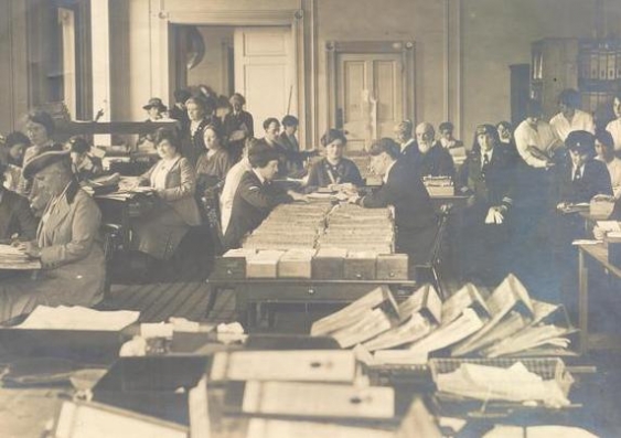 The first world war and the Australian Red Cross tracing service share close centenaries. Australian Red Cross, 1919.