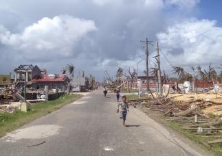 Devastation caused by Typhoon Haiyan. Image taken by Allison Gocotano.